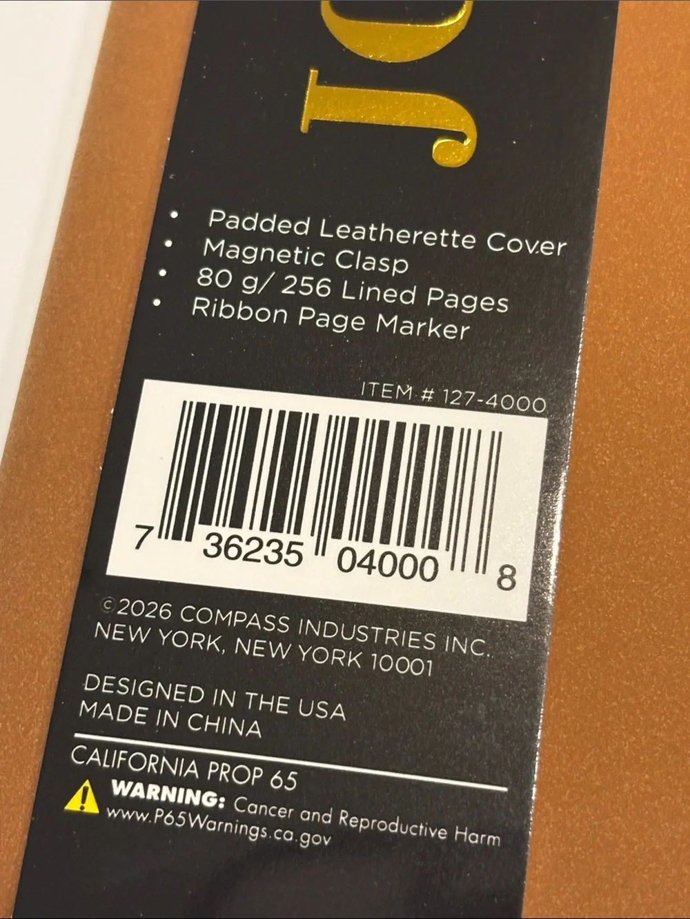 Greatworks Tan Padded Leatherette Journal